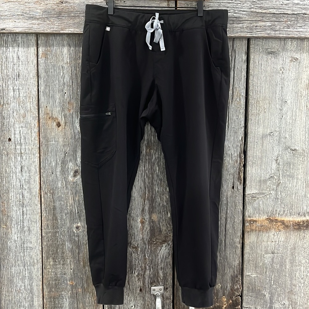 Figs Black Zamora 2.0 High Rise Jogger Scrub Pants XL